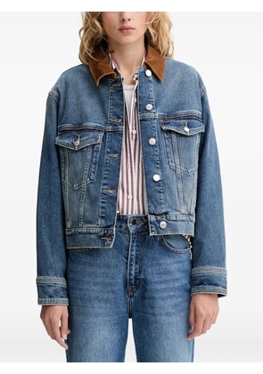 Marc O'Polo corduroy-collar denim jacket - Blue