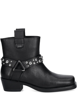 LIU JO studded-strap boots - Black