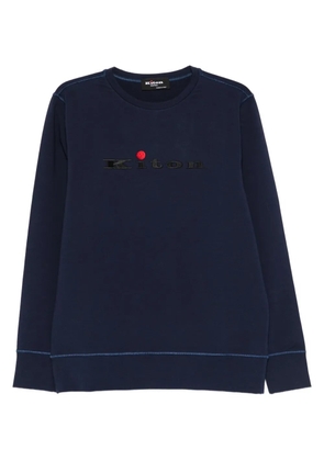 Kiton logo-embroidered sweatshirt - Blue