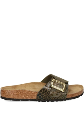 Birkenstock snakeskin buckle sandals - Green