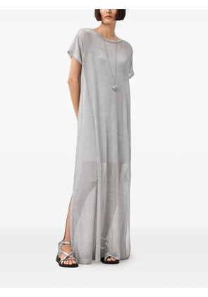 AllSaints side-slit maxi dress - Grey