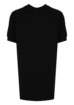 Boris Bidjan Saberi raw-cut hem cotton T-shirt - Black