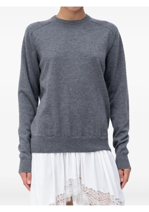 Nº21 long-sleeve asymmetrical dress - Grey