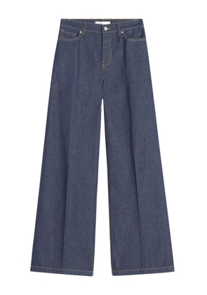 Maison Kitsuné high-waisted wide-leg jeans - Blue