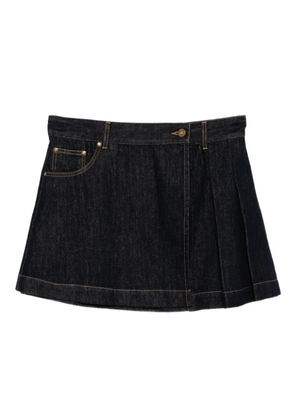 House of Sunny pleated denim skirt - Blue