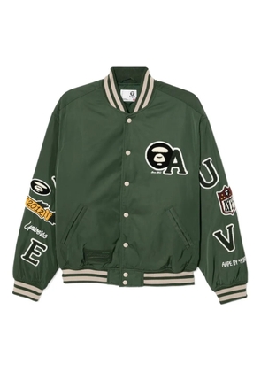 AAPE BY *A BATHING APE® logo-embroidered jacket - Green