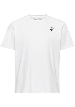 JW Anderson Anchor-embroidered T-shirt - White