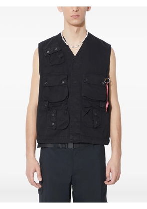 Alpha Industries utility-pocket cotton gilet - Black