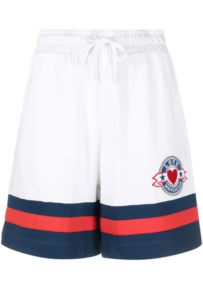 Love Moschino stripe-detail shorts - White