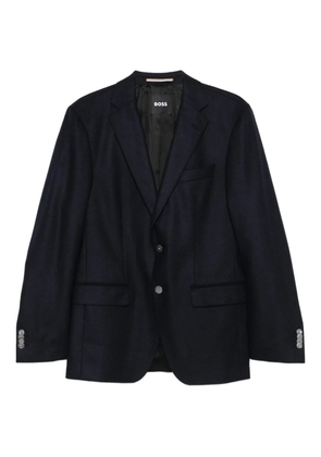 BOSS single-breasted coat - Blue