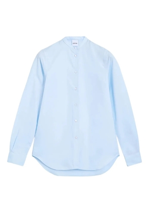 ASPESI mandarin-collar cotton shirt - Blue