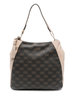 LIU JO logo-plaque tote bag - Brown