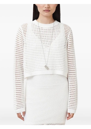 AllSaints Miro mesh-knit midi dress - White