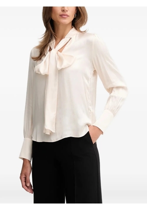 Pedro Del Hierro tie-neck blouse - Neutrals