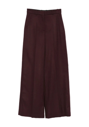 JOSEPH Alana pleated-front trousers - Brown