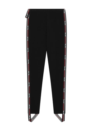 GCDS logo-tape leggings - Black