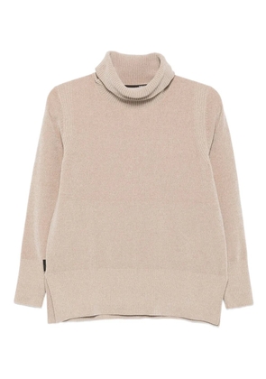RRD turtleneck side-split sweater - Neutrals
