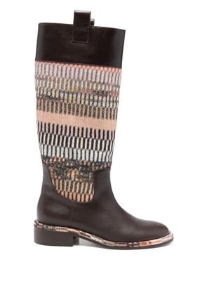 Missoni Clo panelled boots - Brown