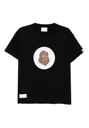 FINGERCROXX logo-print T-shirt - Black