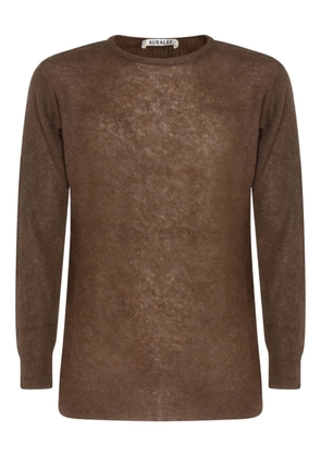 Auralee long-sleeves sweater - Brown