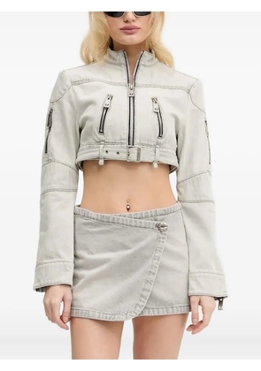 Miss Sixty zip-fastening cotton jacket - Grey