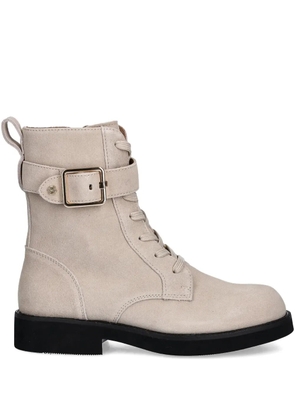 BOSS buckle lace-up boots - Neutrals