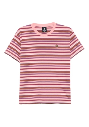 FINGERCROXX horizontal-striped T-shirt - Pink