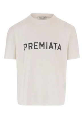 Premiata logo-print graphic-print T-shirt - Neutrals