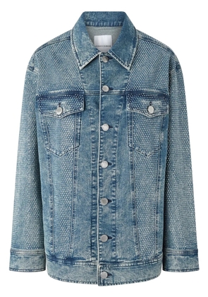 PINKO acid-wash denim jacket - Blue
