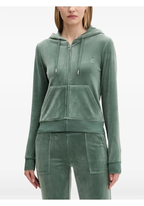 Juicy Couture zip-fastening front-pockets hoodie - Green