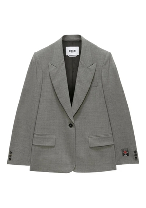 MSGM single-breasted blazer - Grey