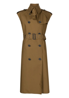 Kolor double-breasted jacket - Brown