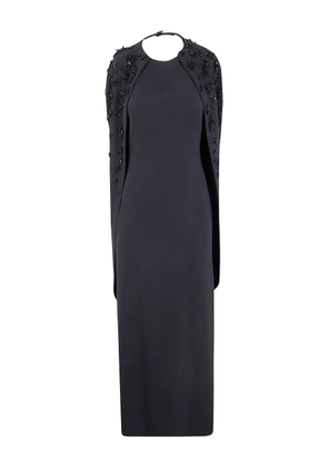 Alberta Ferretti bead-embroidery maxi dress - Black