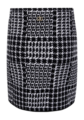 TWINSET houndstooth mini skirt - Black