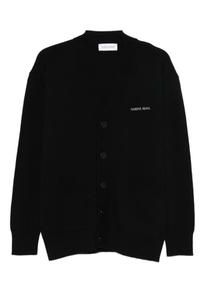 Marine Serre V-neck cardigan - Black