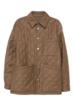 Ferragamo quilted diamond-pattern jacket - Neutrals