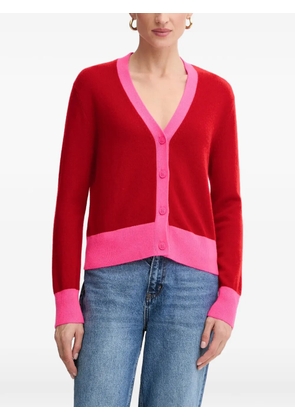 FROM FUTURE V-neck button cardigan - Red