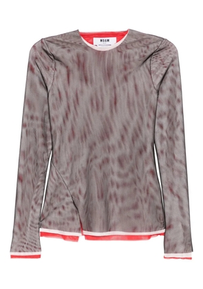 MSGM layered top - Black