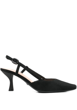 Marc Ellis square-toe slingback heeled pumps - Black