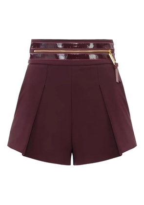 Elisabetta Franchi high-waisted shorts - Brown