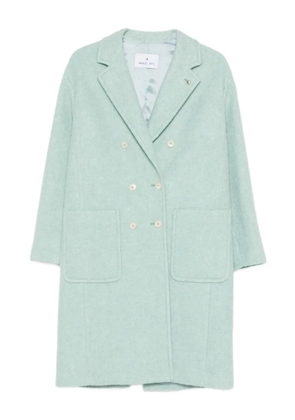 Manuel Ritz patch-pocket double-breasted coat - Blue