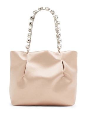 Aquazzura Galactic crystal-embellished tote bag - Neutrals