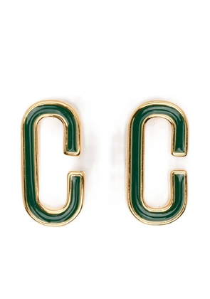 Casablanca enamelled earrings - Gold
