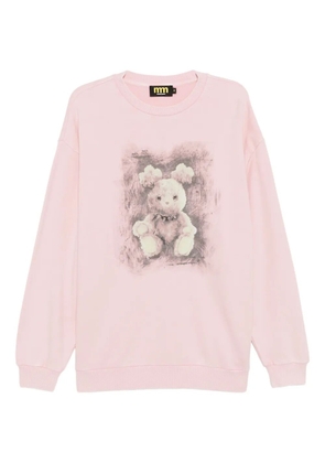 Mini Cream graphic-print sweatshirt - Pink