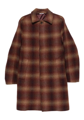 Manuel Ritz checked coat - Red