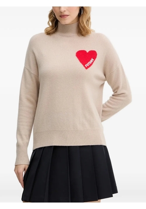 FROM FUTURE heart high-neck sweater - Neutrals