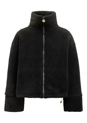 BARROW fleece zip-up jacket - Black