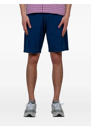 Universal Works washed cotton shorts - BLUE