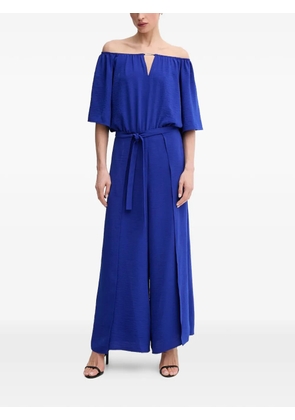 Joseph Ribkoff off-shoulder tie jumpsuit - Blue