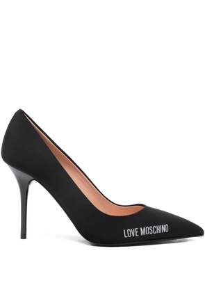 Love Moschino 100mm leather pumps - Black